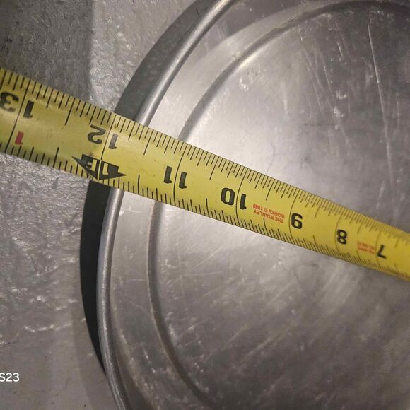 Aluminum Buckeye Wear Ever Round Cake Pan with Handles 12" x 1.5" - Picture 2 of 4